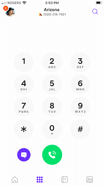 Dial and call someone in OpenPhone